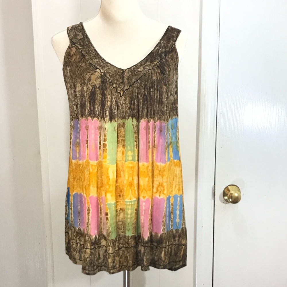 Tie dyed boho tank